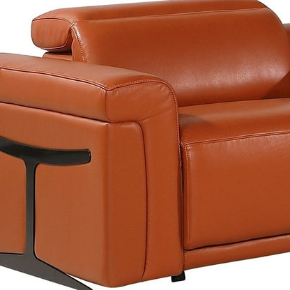 Camel Italian Leather Modular L Shaped Eight Piece Corner Sectional With Console HomeRoots