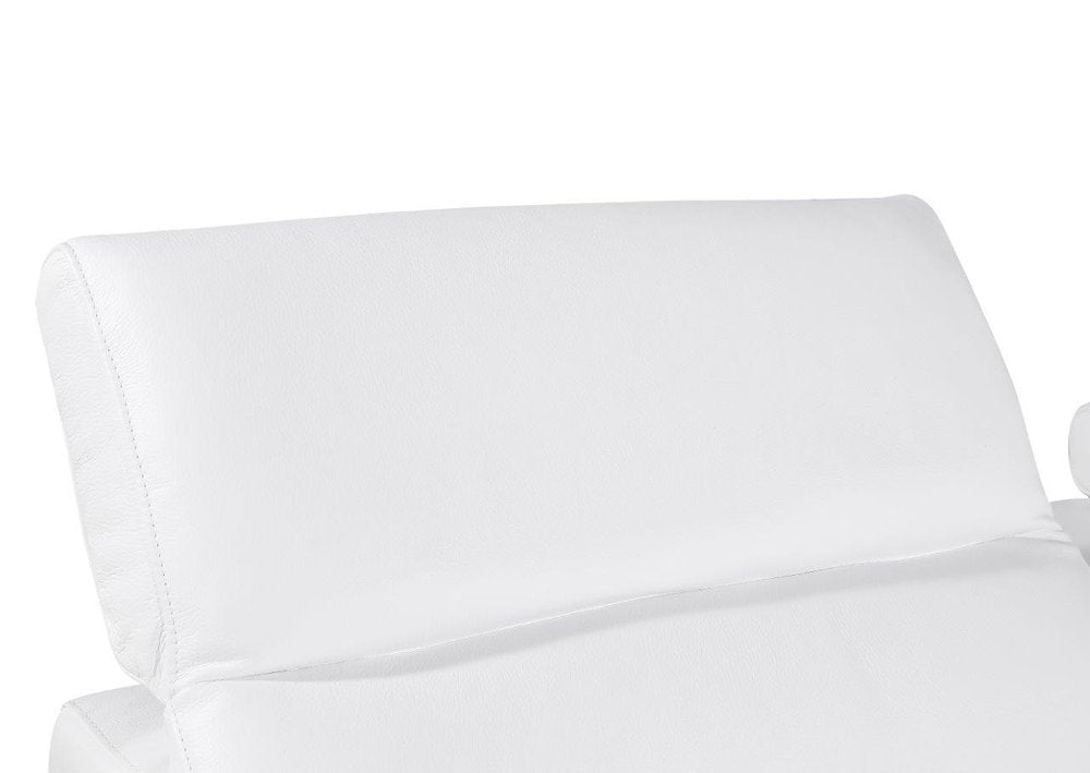 White Italian Leather Modular L Shaped Five Piece Corner Sectional HomeRoots