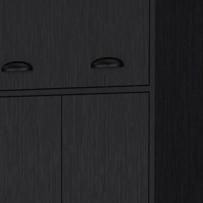 70" White Wood Three Door Single Drawer Combo Dresser HomeRoots