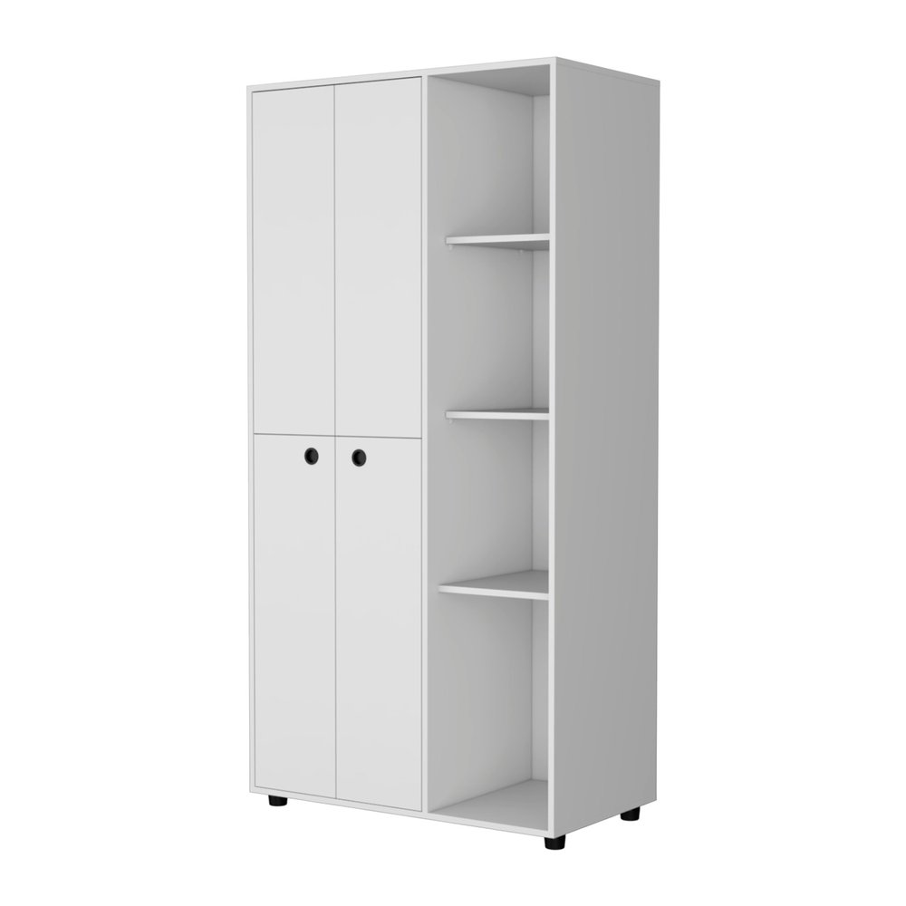 35" White Wood Single Drawer Dresser HomeRoots