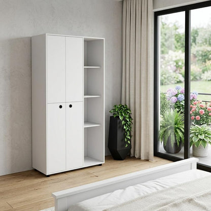 35" White Wood Single Drawer Dresser