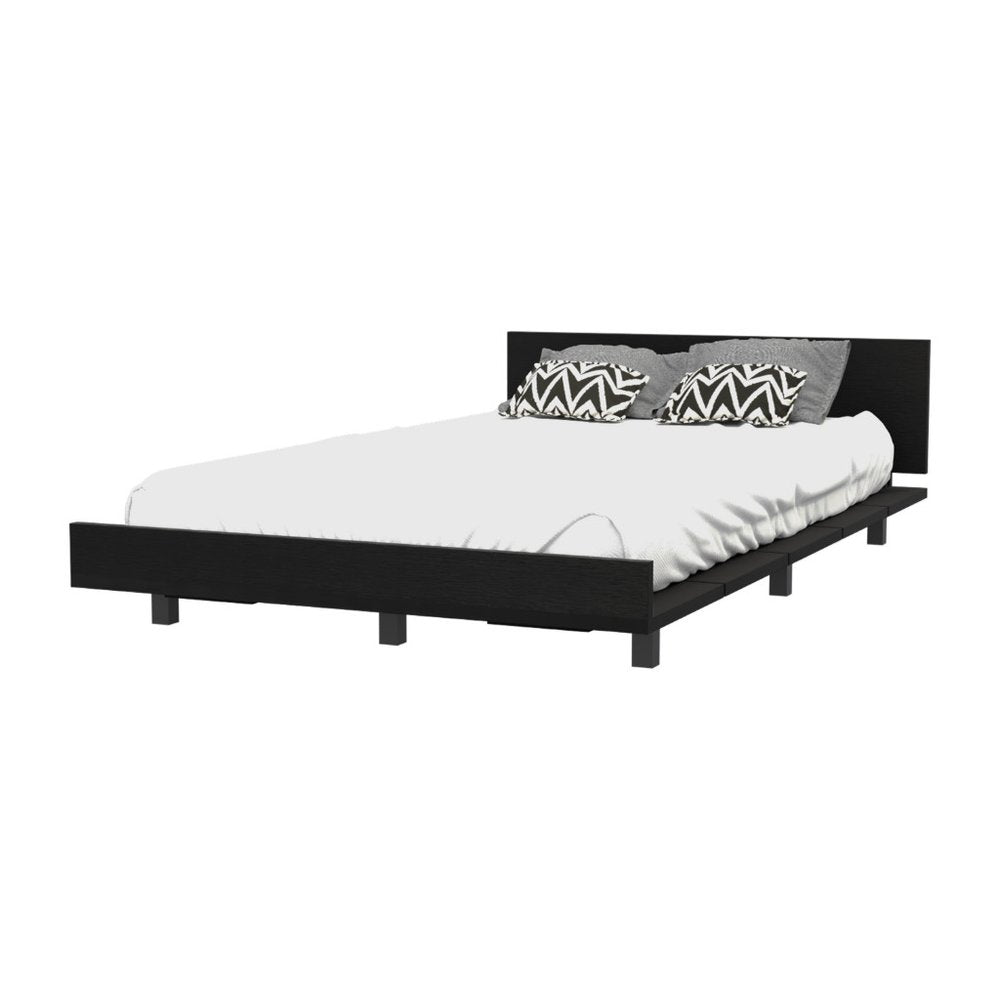 Gray Wood Twin Bed Frame — view 7
