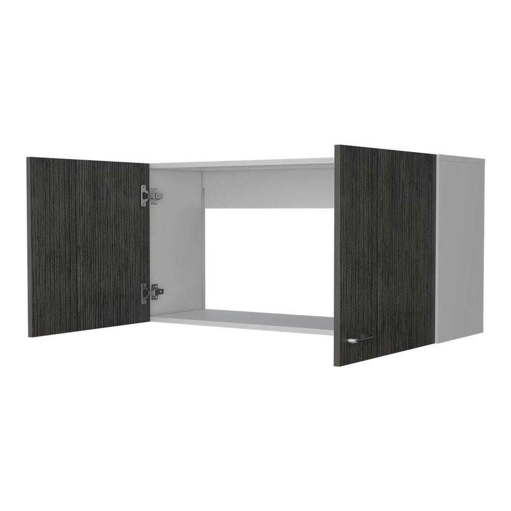 39" White Wood Wall Mounted Accent Cabinet — view 2