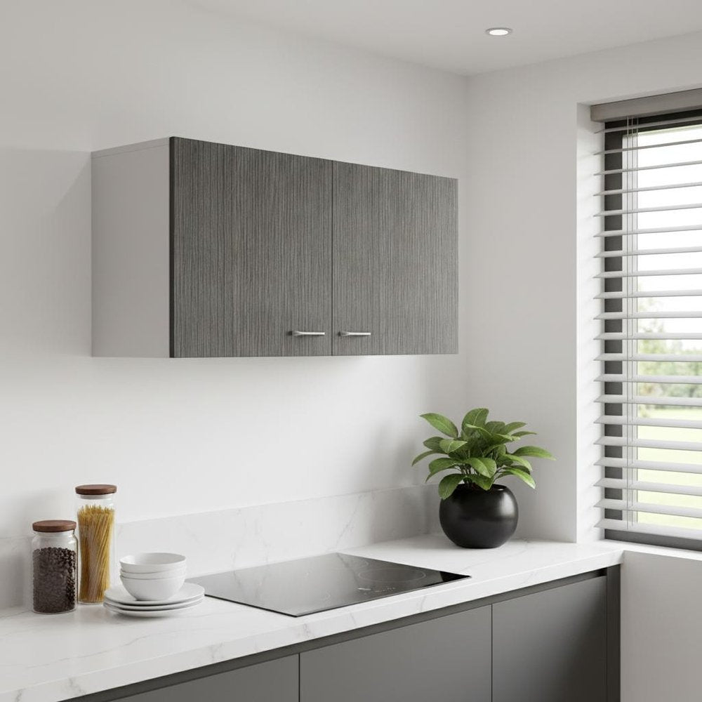39" White Wood Wall Mounted Accent Cabinet — view 6