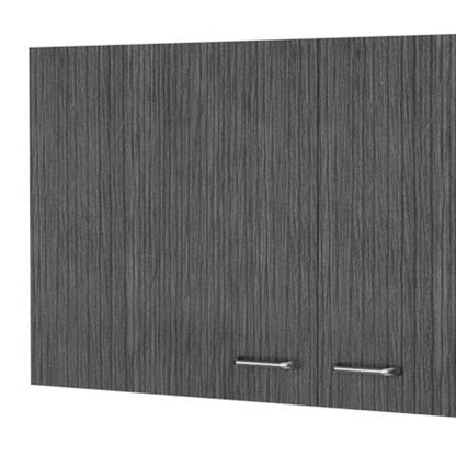 39" White Wood Wall Mounted Accent Cabinet