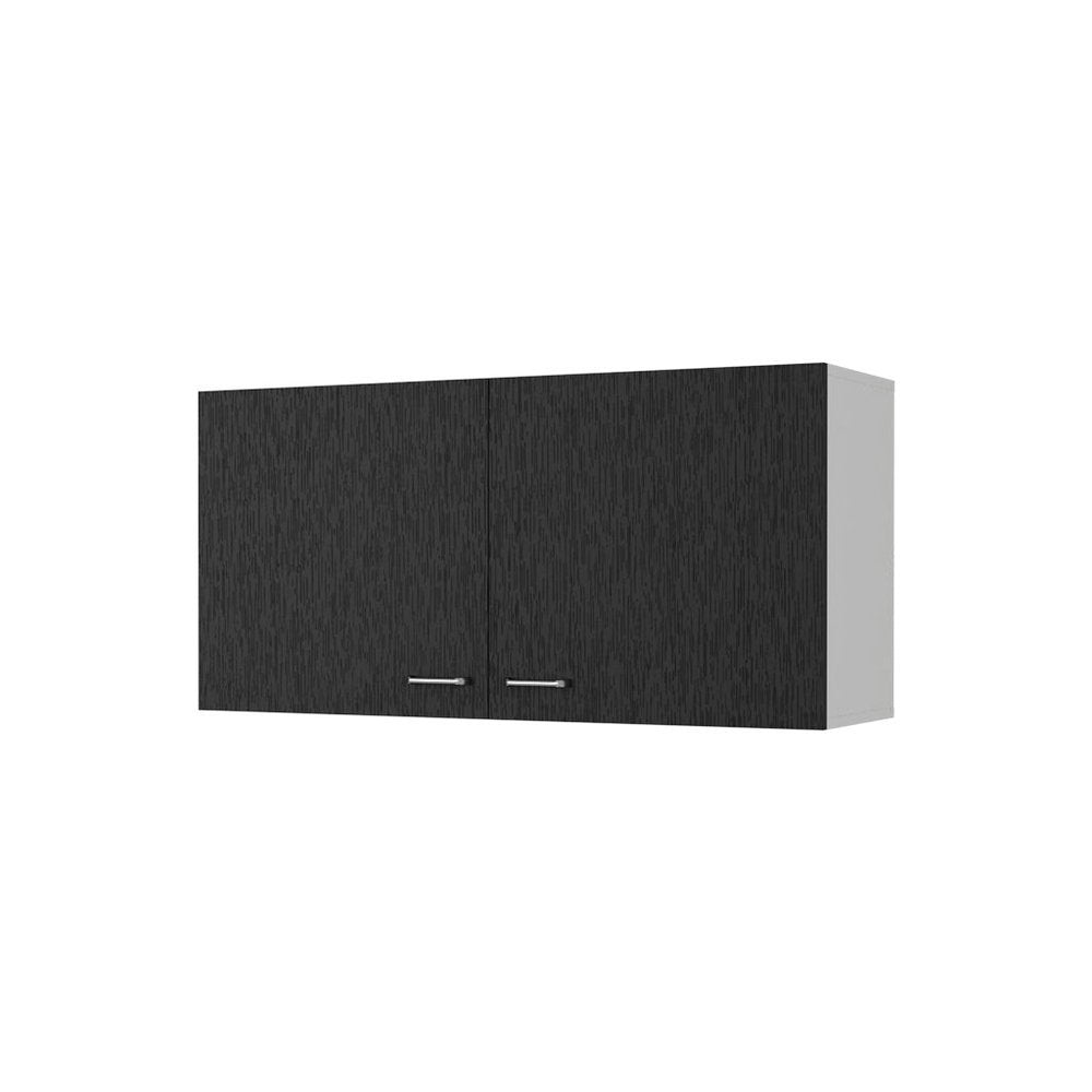 39" Black Wood Wall Mounted Accent Cabinet — view 1