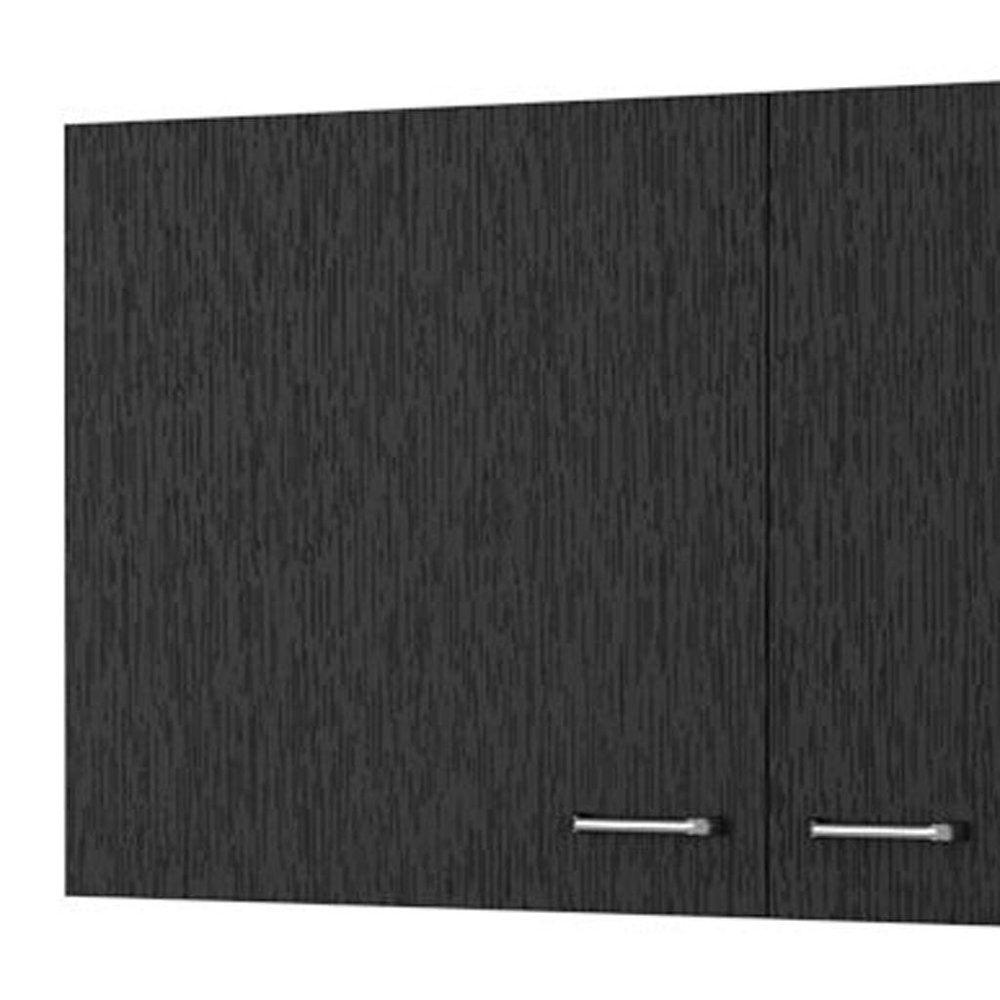 39" Black Wood Wall Mounted Accent Cabinet — view 4