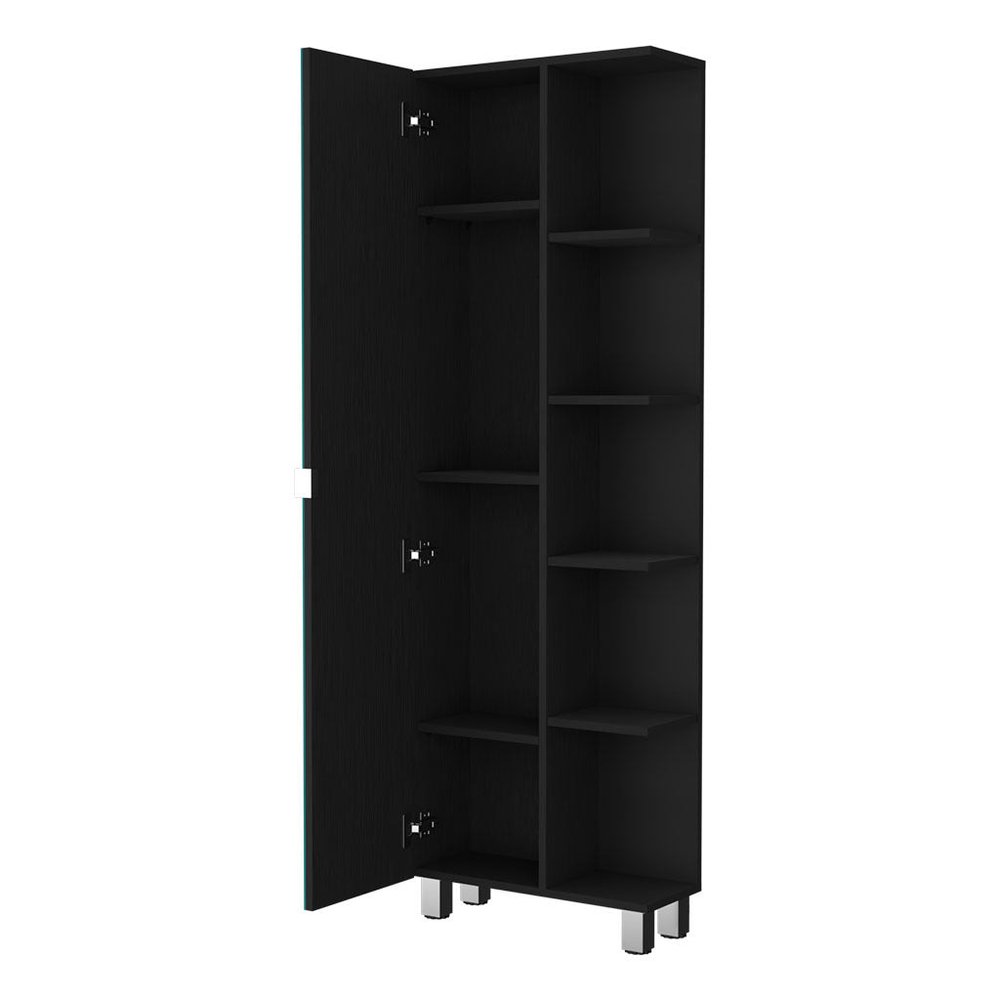 20" Black Accent Cabinet With Nine Shelves — view 2