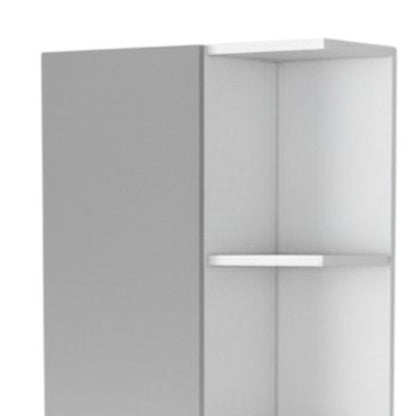 20" White Wood Accent Cabinet With Single Door