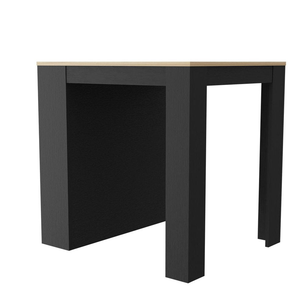 Black and Brown 36" Kitchen Island With Storage — view 2