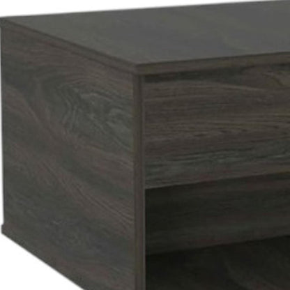 22" Espresso Wood Lift Top Wheel Coffee Table