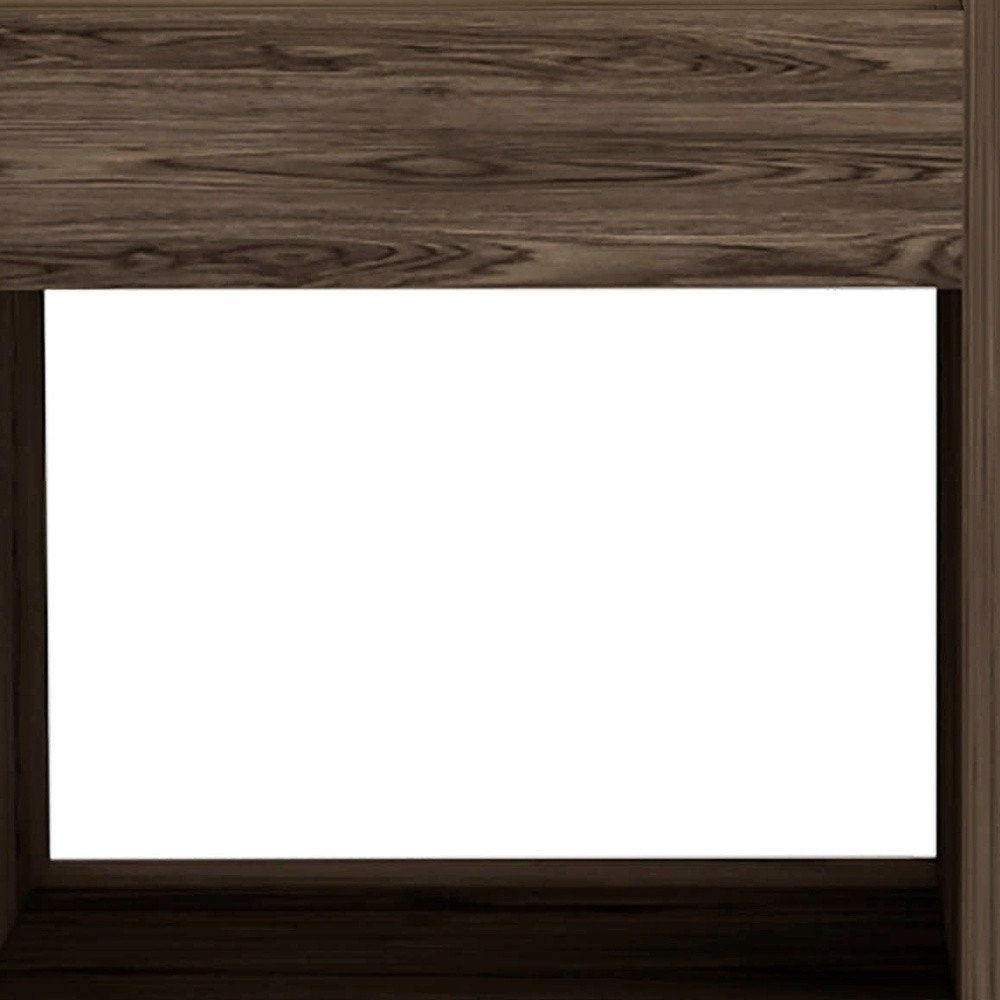 32" Brown Wood Coffee Table With Shelf HomeRoots