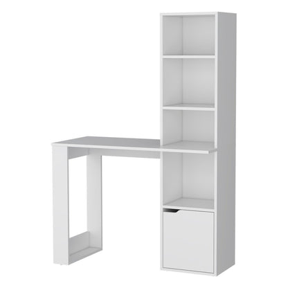 39" Black Wood Pedestal Computer Desk HomeRoots