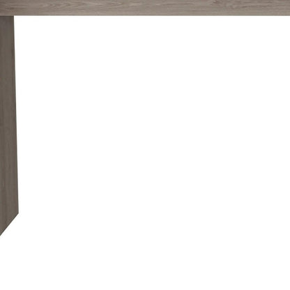 60" Light Gray Wood L Shape Pedestal Computer Desk HomeRoots