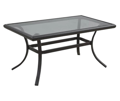 21" Black Metal Outdoor Coffee Table HomeRoots