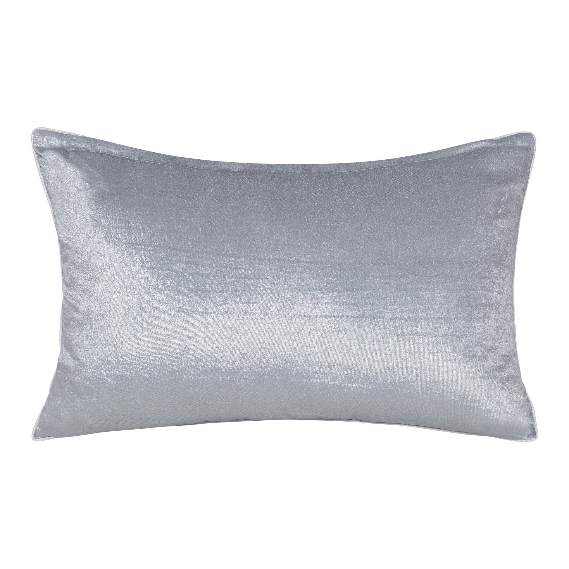 16" X 24" Ivory Abstract Polyester Zippered Pillow With Beads FurniFindUSA