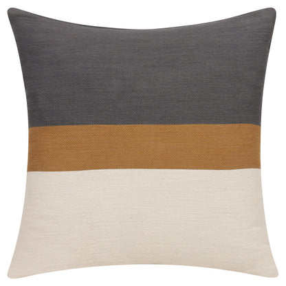 24" X 24" Brown Cotton Zippered Pillow FurniFindUSA