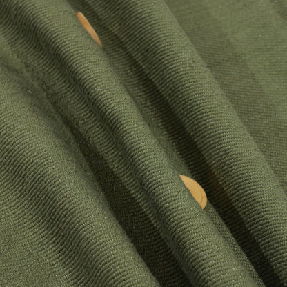 20" Forest Green Cotton Throw Pillow With Buttons HomeRoots