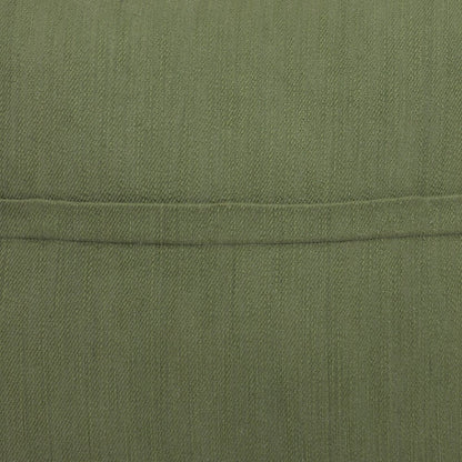 20" Forest Green Cotton Throw Pillow With Buttons HomeRoots