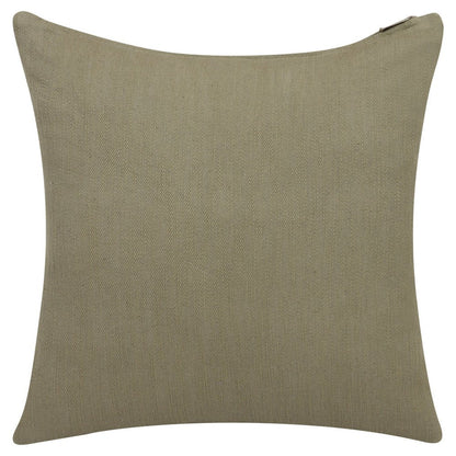 20" Sage Green Cotton Throw Pillow With Buttons HomeRoots