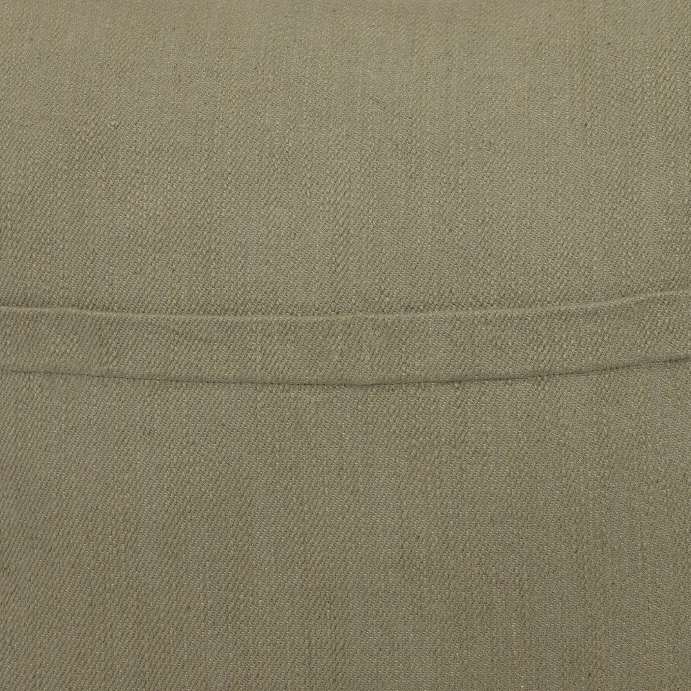 20" Sage Green Cotton Throw Pillow With Buttons HomeRoots