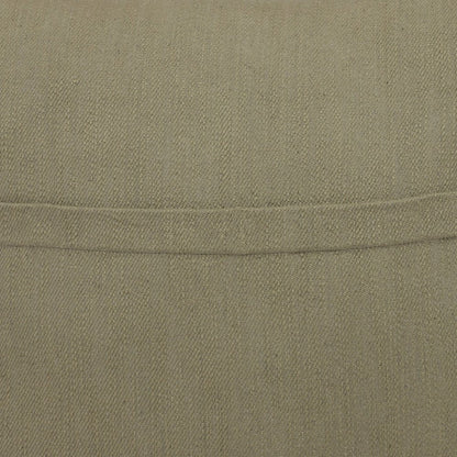 20" Sage Green Cotton Throw Pillow With Buttons HomeRoots