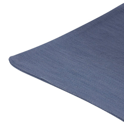20" Blue Cotton Throw Pillow With Buttons HomeRoots