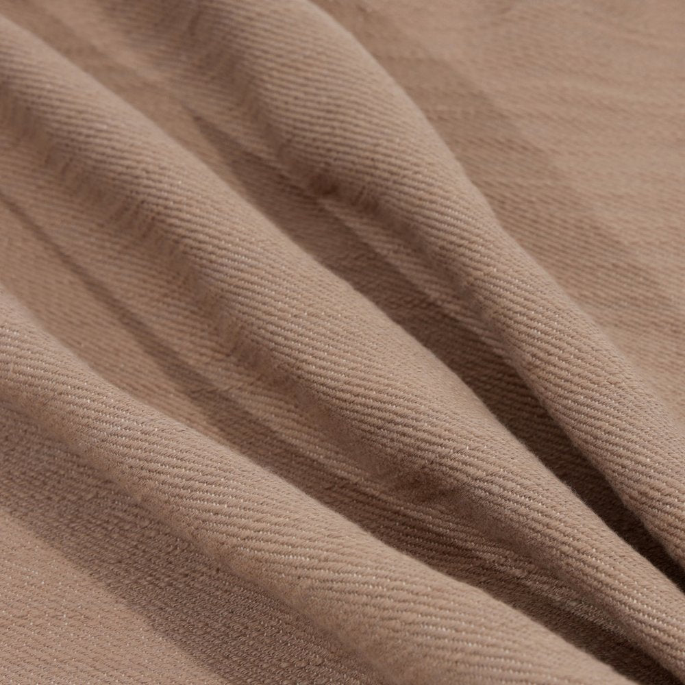 20" Brown Cotton Throw Pillow With Buttons HomeRoots