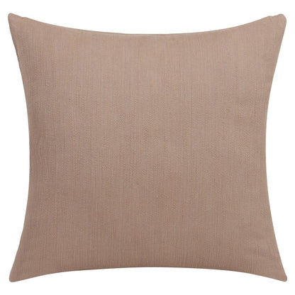 20" Brown Cotton Throw Pillow With Buttons HomeRoots