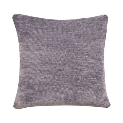 20" X 20" Gray Chenille Zippered Pillow FurniFindUSA