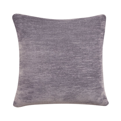 24" X 24" Gray Chenille Zippered Pillow