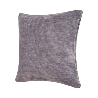 24" X 24" Gray Chenille Zippered Pillow