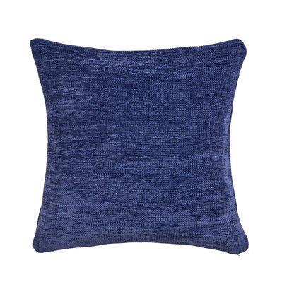20" X 20" Blue Chenille Zippered Pillow 4.0" (L) x 20.0" (W) x 20.0" (H) FurniFindUSA