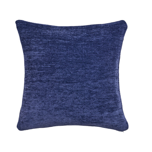 20" X 20" Blue Chenille Zippered Pillow 4.0" (L) x 20.0" (W) x 20.0" (H)