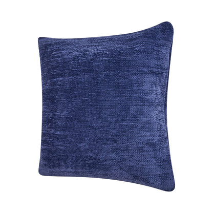 20" X 20" Blue Chenille Zippered Pillow 4.0" (L) x 20.0" (W) x 20.0" (H) FurniFindUSA