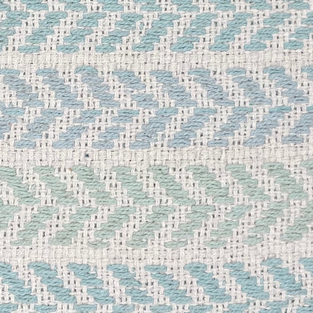 Set of Two 18" X 18" Blue Beach Chevron Cotton Zippered Pillow — view 2