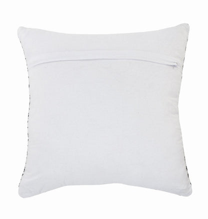 Set of Four 18" X 18" Blue Beach Chevron Cotton Zippered Pillow HomeRoots