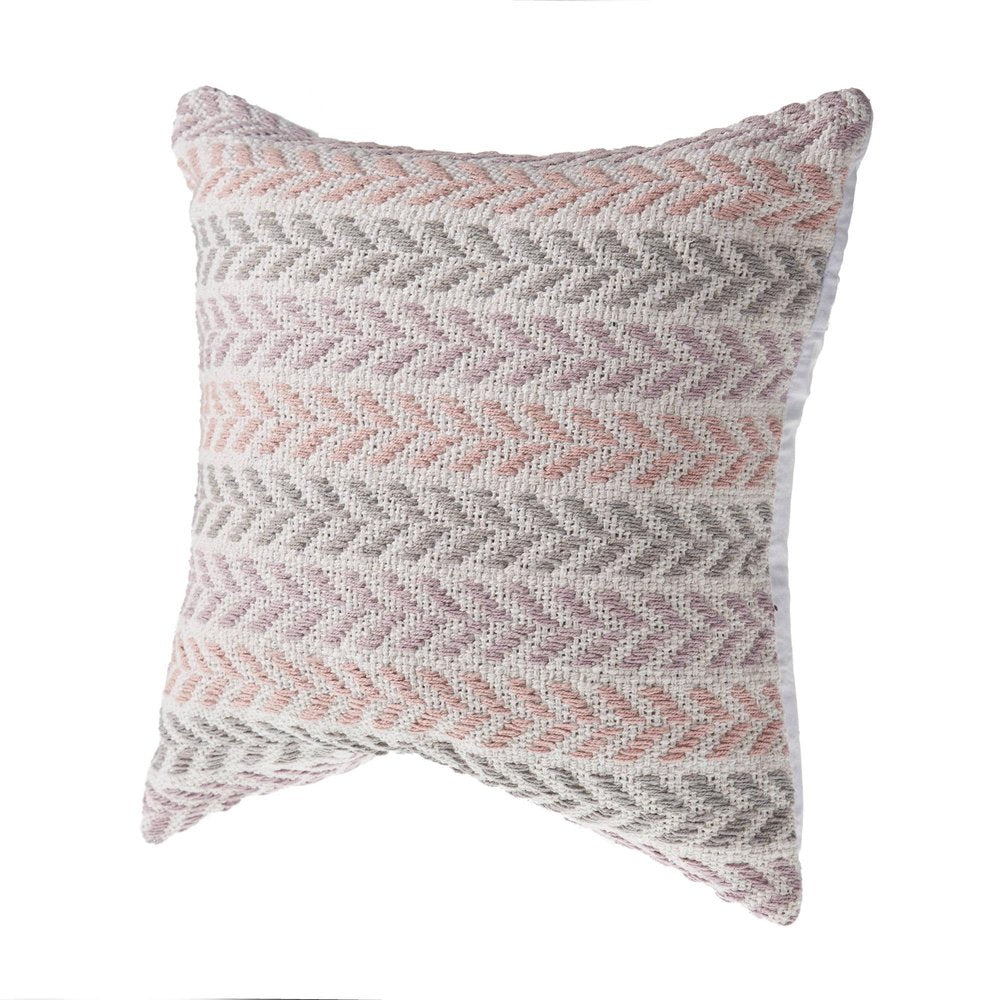 Set of Four 18" Purple Beach Chevron Cotton Throw Pillows — view 5
