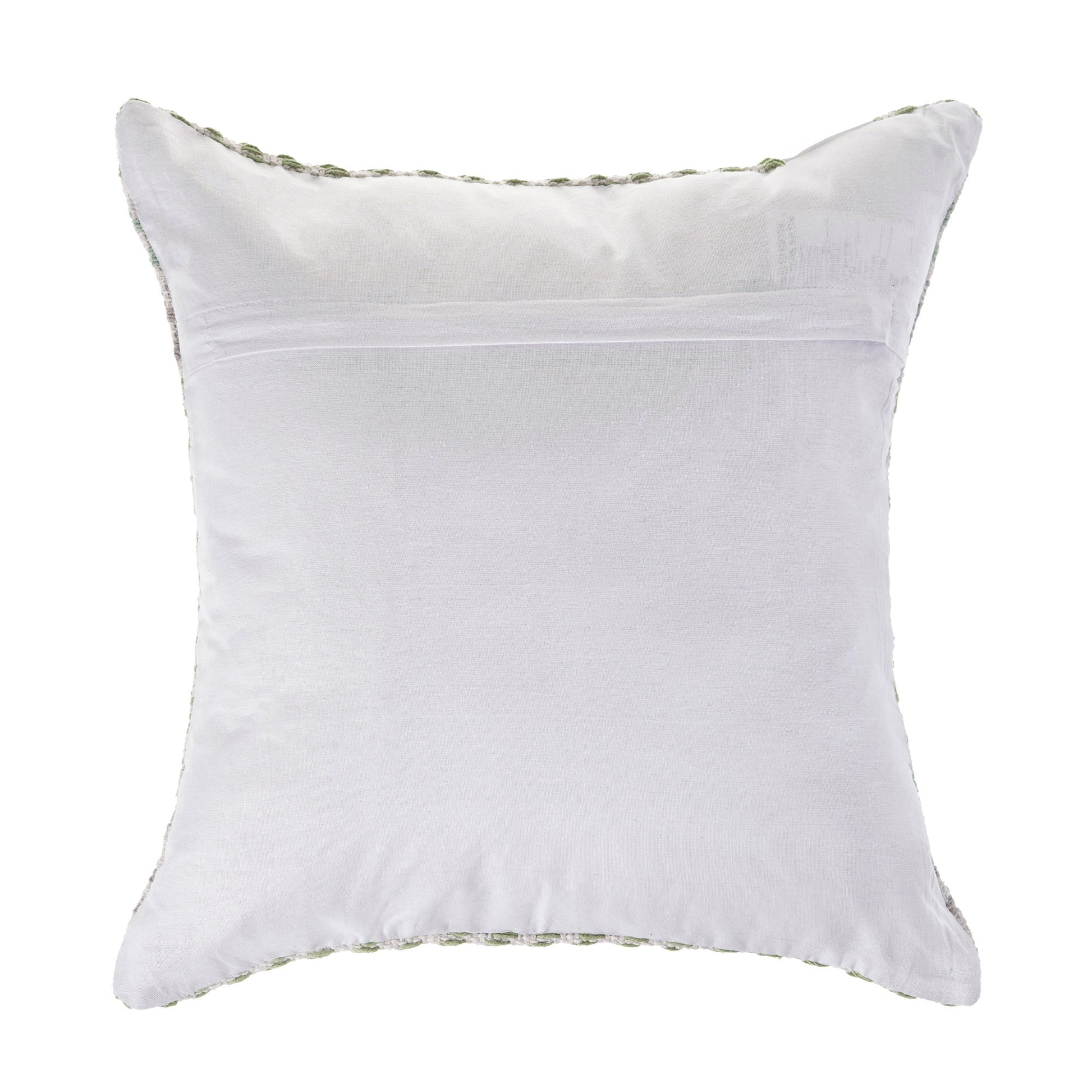 Set of Four 18" X 18" Green Beach Chevron Cotton Zippered Pillow FurniFindUSA