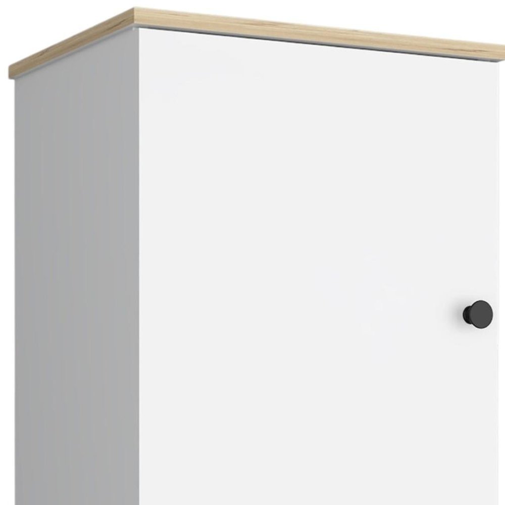 16" Natural Wood Floating Single Door Bathroom Vanity And Medicine Cabinet — view 7