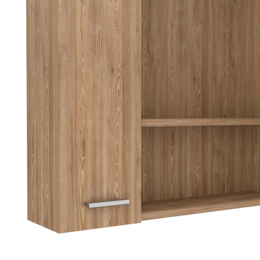 24" Natural Wood Wall Mounted Double Door Medicine Cabinet — view 4