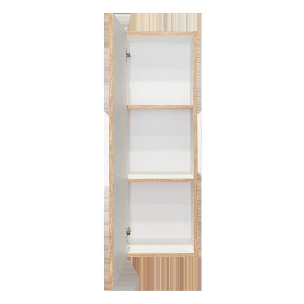 13" Natural Wood Wall Mounted Single Door Medicine Cabinet — view 2