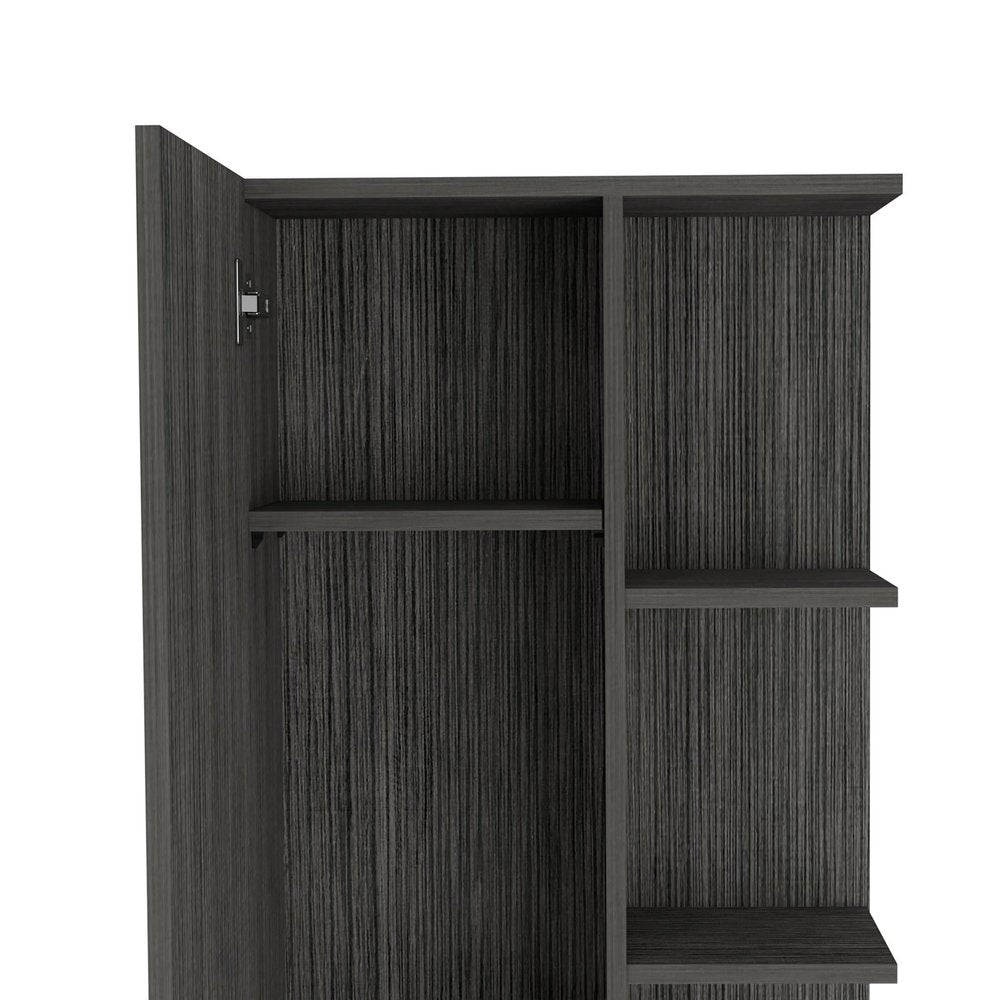 20" Smoky Black Wood Freestanding Single Door Bathroom Vanity — view 2