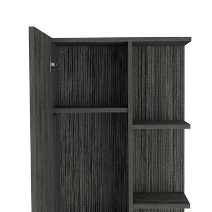 20" Smoky Black Wood Freestanding Single Door Bathroom Vanity