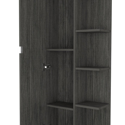 20" Smoky Black Wood Freestanding Single Door Bathroom Vanity