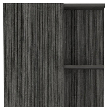 20" Smoky Black Wood Freestanding Single Door Bathroom Vanity