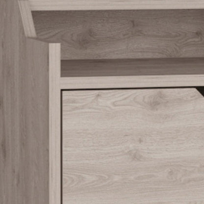 13" Gray Wood One Drawer Floating Nightstand HomeRoots