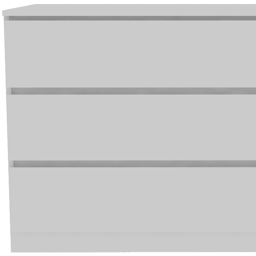 61" White Wood Six Drawer Double Dresser — view 5