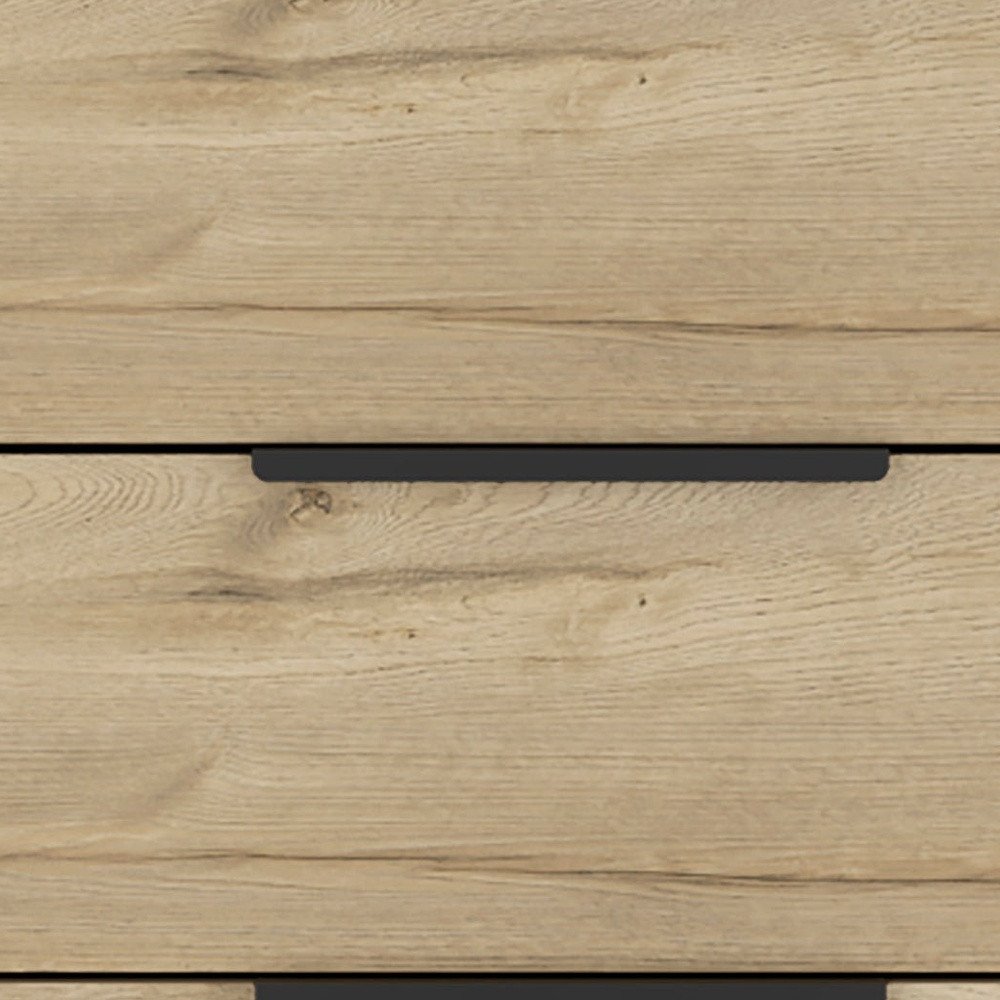 47" Natural Wood Four Drawer Double Dresser — view 9