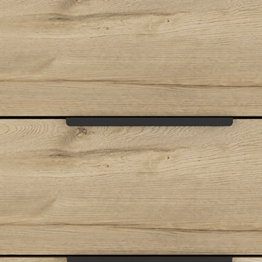 47" Natural Wood Four Drawer Double Dresser — view 9